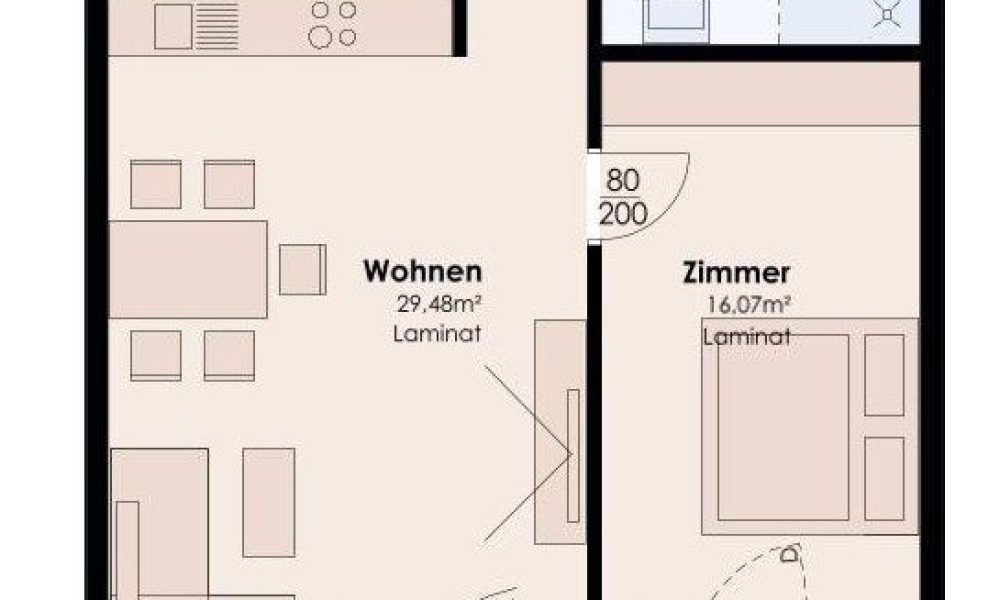 TOP 07 2-ZIMMER-WOHNUNG TRINS